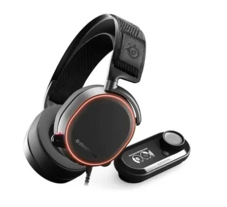 Headset Gamer Steelseries Arctis Pro, RGB, 7.1 Som Surround, Drivers 40mm + GameDAC Hi-Res - 61453