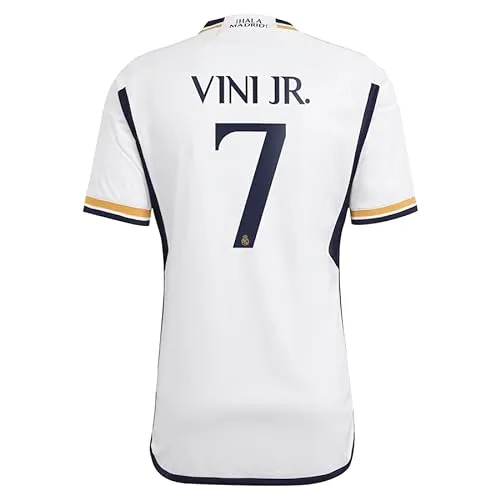 Camiseta Pro Soccer Specialists Vini Jr. #7 Home Soccer Jersey 2023/24, Branco, G