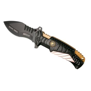 Canivete Tatico Mtech Fire Gold Black Abertura Assistida - Dubai