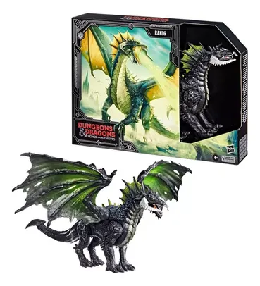 Figura Dungeons & Dragons Dragão Negro Rakor De 28 Cm F6634 Hasbro