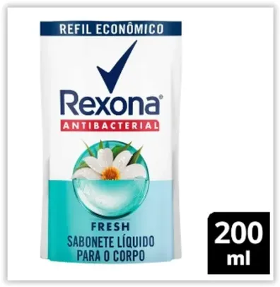 Refil Sabonete Líquido Rexona Antibacterial Fresh com 200ml