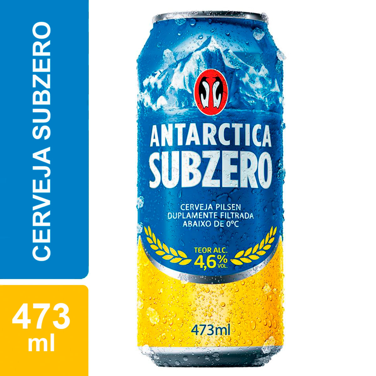 (RJ) Cerveja Antarctica Subzero Pilsen Latão 473ml