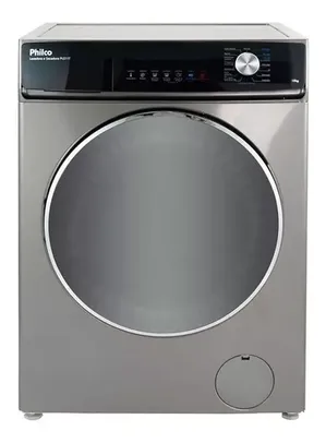 Lava e seca automática Philco Blanca PLS11 inverter inox 10kg 127 V