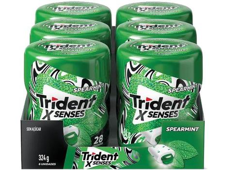 (R$ 7,50 cada) Chiclete Trident XSenses Spearmint Menta