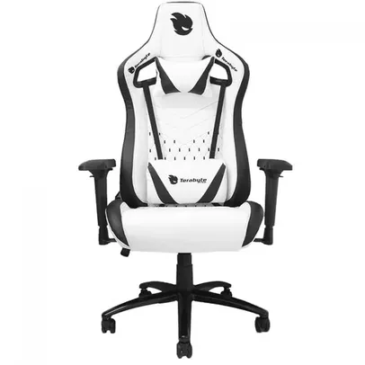 Saindo por R$ 399: Cadeira Gamer Terabyte White Throne, Reclinável, 4D, Branco e Preto | Pelando