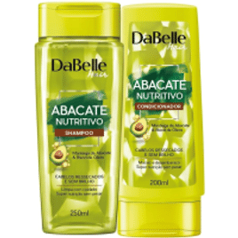 2 Kits Shampoo 250ml + Condicionador Dabelle Abacate Nutritivo 175ml
