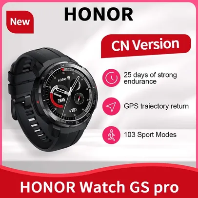 [App/Taxa inclusa/Moedas] Smartwatch Honor-GS Pro Bluetooth, GPS, 5ATM, 1,39"