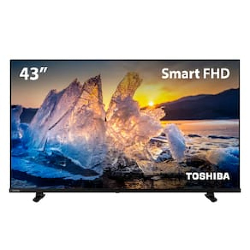 TV LED 43" Full HD Toshiba TB021M com Conversor Digital Integrado Wi-Fi HDMI USB