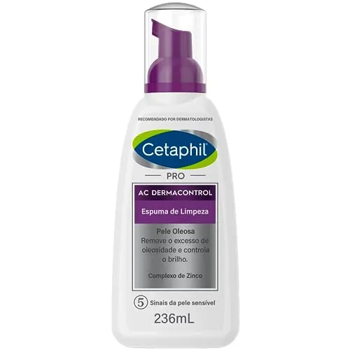 [Rec] Cetaphil Espuma De Limpeza Facial Pele Oleosa Cetaphil Pro Ac Dermacontrol 236Ml
