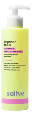 Limpador Facial Gel-espuma Com Niacinamida Extrato de Moringa e Livre de Sulfatos 300ml Sallve