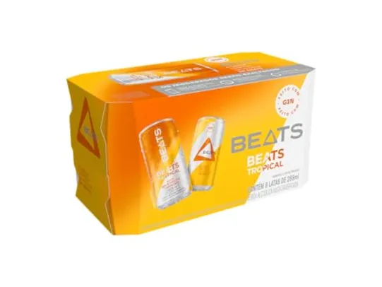 (REC) Pack de Bebida Mista Skol Beats Tropical 269ml - 8 Unidades