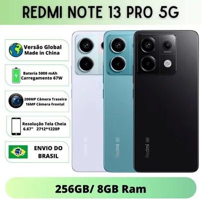 [BRASIL] Smartphone XIAOMI REDMI NOTE 13 PRO 5G