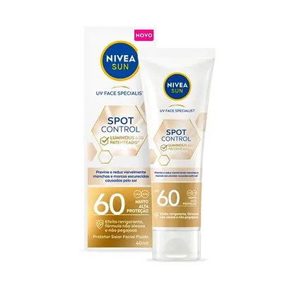 NIVEA SUN Protetor Solar Facial Fluido Spot Control Luminous 630® FPS60 40ml