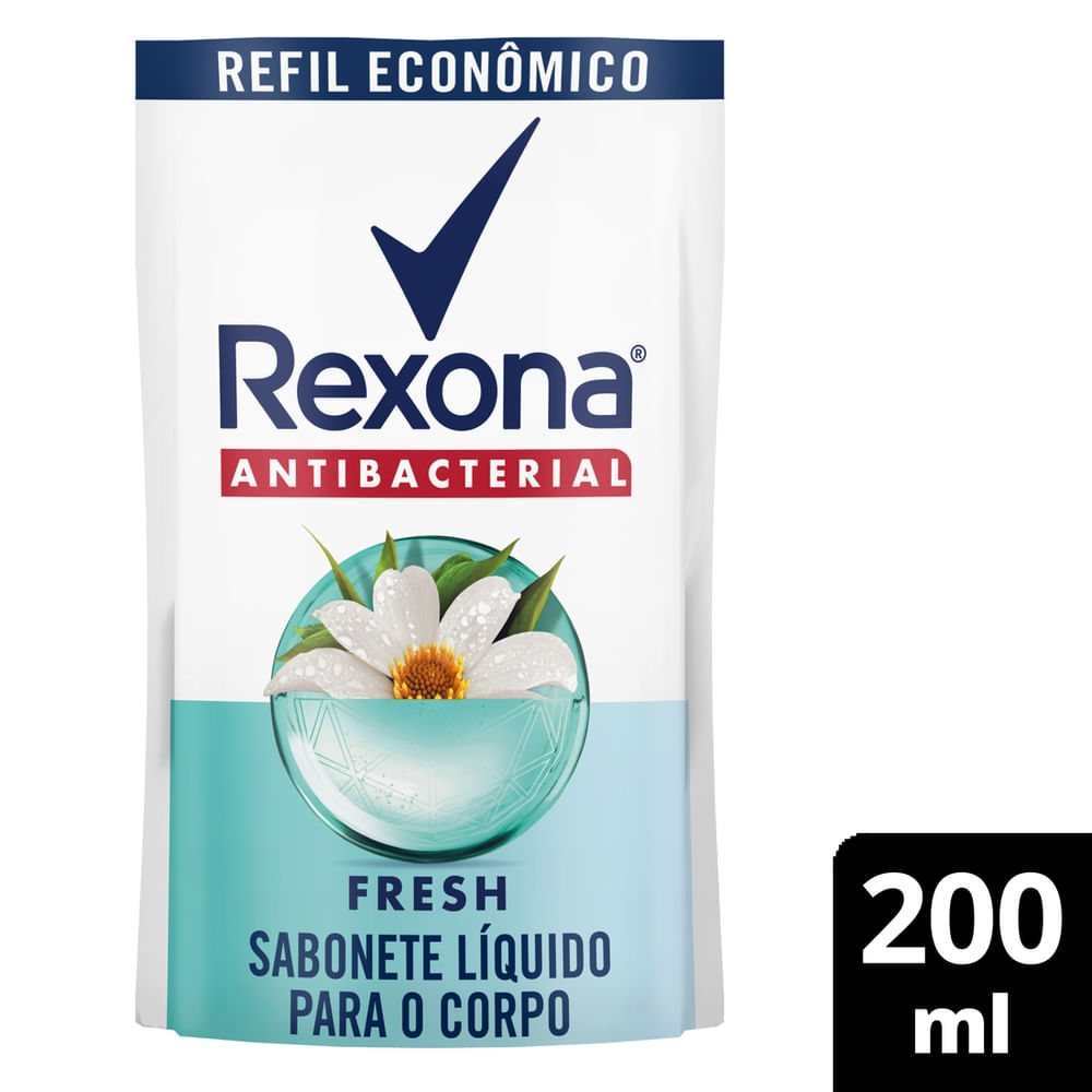 (L1P2) Sabonete Rexona Antibacterial Fresh Refil 200ml