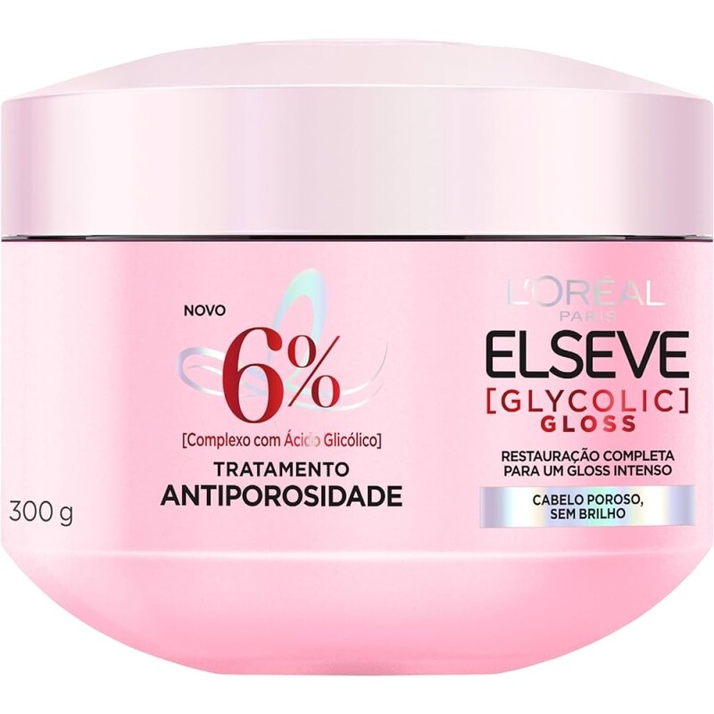 Creme de Tratamento L'Oréal Paris Elseve Glycolic Gloss 300g