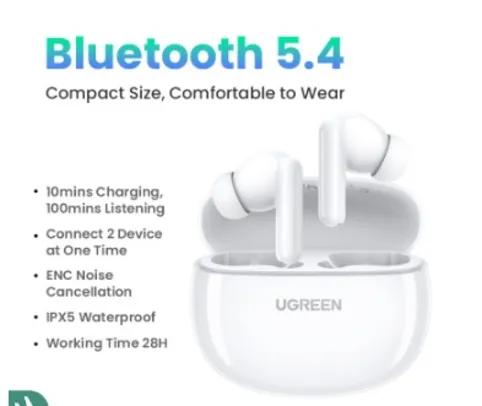 Fone TWS Ugreen H5 Bluetooth 5.3 Cancelamento de ruído ativo