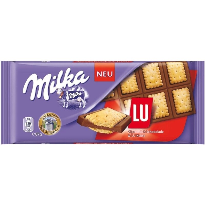 2 Unidades Chocolate Milka Milka & Lu 87G