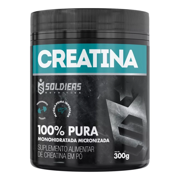 Creatina Monohidratada 100% Pura Soldiers Nutrition 3000mg