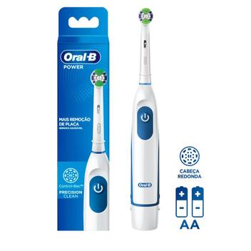 [Cli Ouro] Escova Dental Elétrica Oral-B Pro-Saúde Power + 2 Pilhas