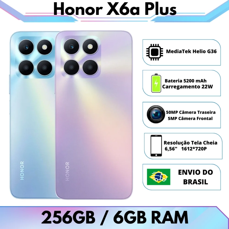 Smartphone Honor X6a PLUS 256GB 6GB
