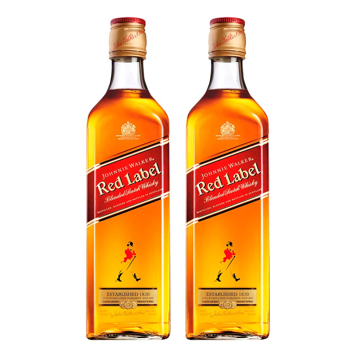 Whisky Johnnie Walker Red Label 500ml 2 Unidades