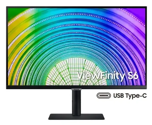 Monitor Samsung ViewFinity S6 27" QHD Tela Plana | 75Hz | 5ms