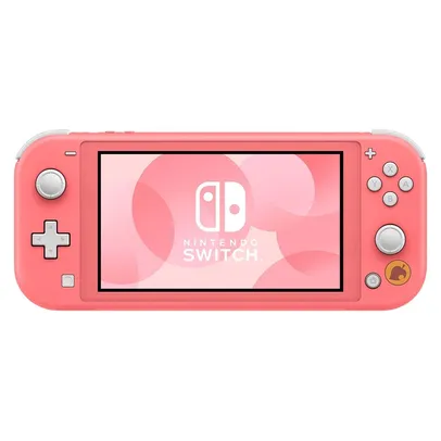 Console Nintendo Switch Lite Coral Animal Crossing, Edição Limitada - 119923