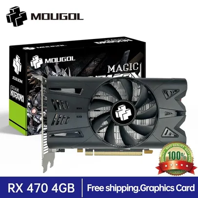 MOUGOL-AMD GPU Radeon RX 470 Placa gráfica, 4G, GDDR5, 256Bit, 14nm