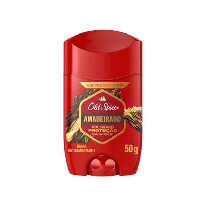 (REC) (Mais por Menos R$10,99) Old Spice Desodorante Em Barra Antitranspirante Proteção Épica Lenha 50G