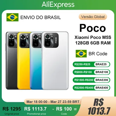 [BR/SEM IMPOSTO] Xiaomi Poco M5S 128GB 6GB RAM