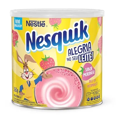 [REC/+ Por - R$7,41] Nesquik Achocolatado Em Pó Morango 380G