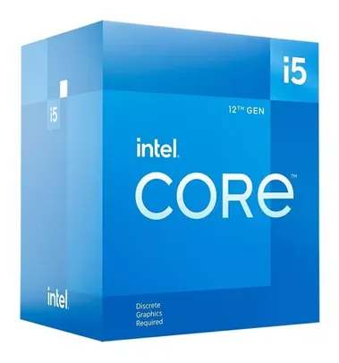 Processador gamer Intel Core i5-12400F BX8071512400F de 6 núcleos e 4.4GHz de frequência sem gráfico integrada