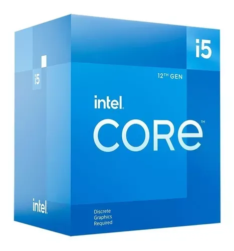 Processador gamer Intel Core i5-12400F BX8071512400F de 6 núcleos e 4.4GHz de frequência sem gráfico integrada