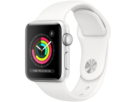 Apple Watch Nike+ Series 3 38mm GPS Integrado - Wi-Fi Bluetooth Pulseira Esportiva 8GB