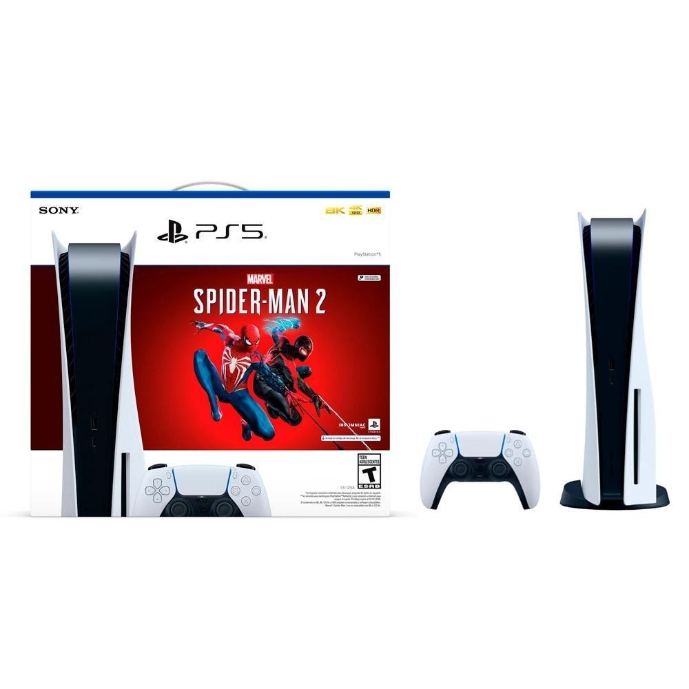 Console PlayStation 5 com Leitor e Jogo Marvel's Spider-Man 2