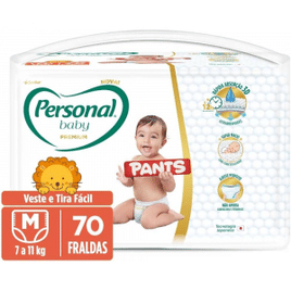 Fralda Personal Baby Premium Pants Tam M - 70 Unidades