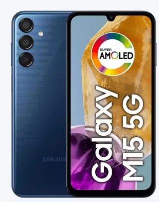 Celular Samsung Galaxy M15 5G, 6.000mAh, Câmera Tripla até 50MP, 128GB
