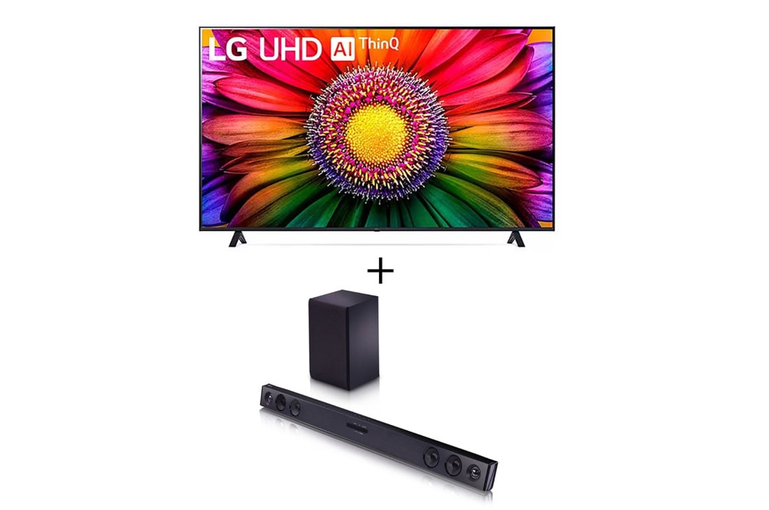 Combo Smart TV LG 75'' 4K UHD- HDR Alexa + Sound Bar LG SQC2