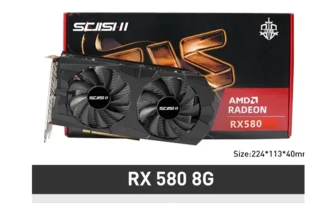 Plca de Vídeo RX 580 8gb