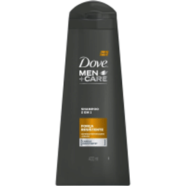 10 Unidades de Shampoo Dove Men +Care 2 em 1 Força Resistente - 400ml