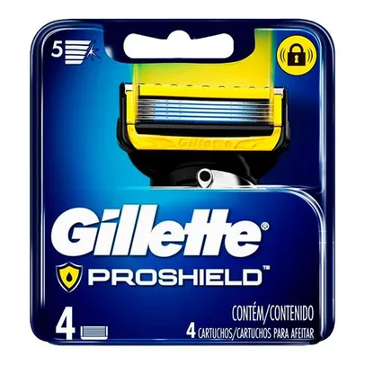 Saindo por R$ 70: Carga De Aparelho Para Barbear Gillette Proshield 4 Unidades | Pelando