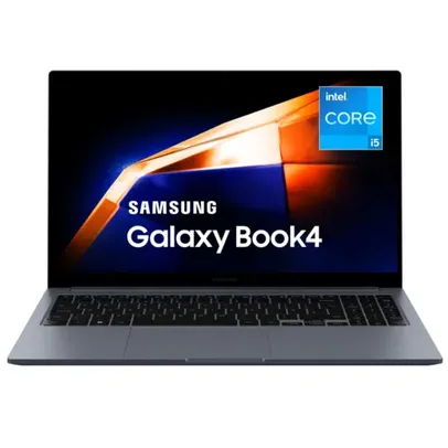 [ESTUDANTES] Notebook Samsung Galaxy Book4 Intel® Core™ i5 16GB RAM 512GB SSD Tela 15,6 Full HD LED Placa Gráfica Intel® Iris® Xe Graphics Windows 11
