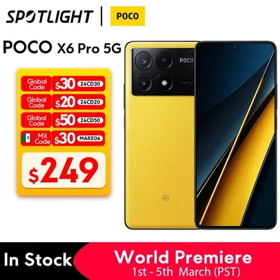 Smartphone Poco x6 pro 5g 8 RAM 256 GB