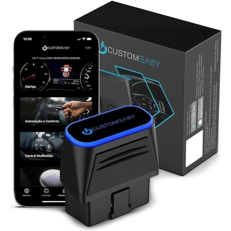 CustomEasy Dispositivo OBD-II P/Customização Automotiva