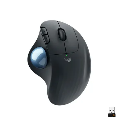 Saindo por R$ 199,9: Mouse sem fio Logitech Trackball ERGO M575 Controle Fácil do Polegar, Design Ergonômico, Conexão Bluetooth e USB - 910-005869 | Pelando
