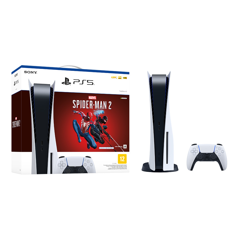 [Cupom na Live ]Console PS5 + Marvel's Spider-Man 2 - Sony