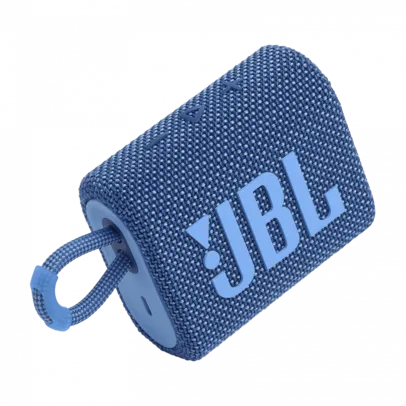 Caixa De Som Portátil Bluetooth Jbl Go 3 Eco, Azul