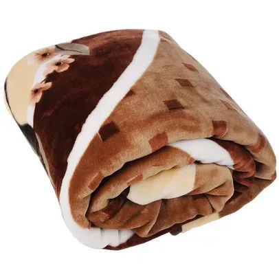 Cobertor Manta Casal Macio 2,00x1,80 Microfibra Liso Estampado