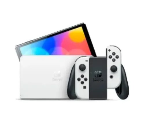 Console Nintendo Switch Oled com Joy-Con, Branco - HBGSKAAA2