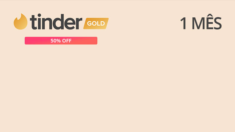 Tinder Gold Mensal - Mobile - Compre na Nuuvem